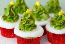 Idea originale per il buffet di dolci: a Natale muffin, questi di certo piacciono a tutti e poi sono bellissimi a tavola! Muffin di Natale