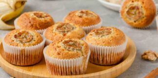 Muffin di banana e avena
