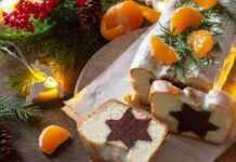 Con due impasti esce fuori un plumcake con la stella, non è magia ma pura realtà lascerai tutti a bocca aperta al cenone di Capodanno Plumcake con stella al cioccolato Ricetta Sprint