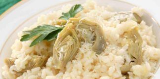 Risotto morbido carciofi