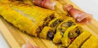 Rotolo di pasta sfoglia con melanzane e prosciutto Ricetta Sprint