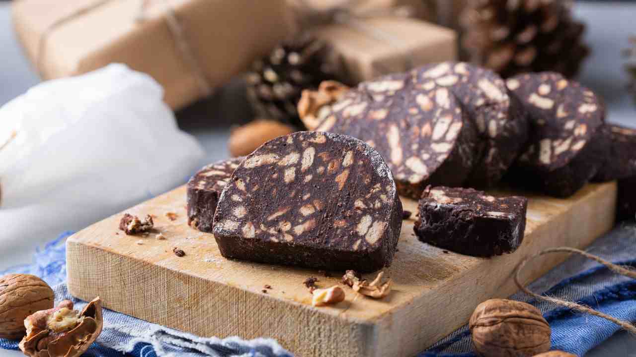 Christmas Chocolate Salami