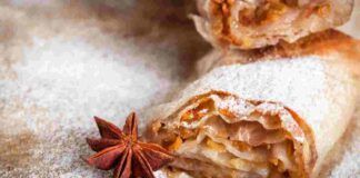 Strudel di mela pasta fillo