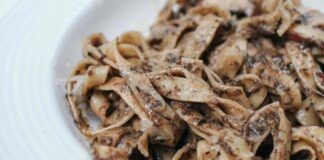 Tagliatelle alla crema di funghi e tartufi