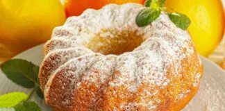 Torta di albumi all'arancia