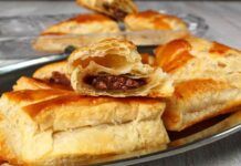Per un inizio anno scoppiettante niente biscotti, li rimpiazzo con questi fagottini brisè alla nutella, altro che colazione monotona! fagottini brisè alla nutella