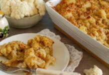 Mi piace gratinare i cibi, ma come preparo questo nessuno mi supera, neanche mia nonna mi sta dietro Cavolfiore gratinato