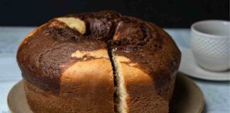Ciambellone variegato al cacao con yogurt Ricetta Sprint