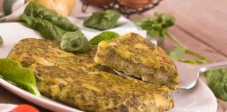 Frittata al forno con spinaci e ricotta