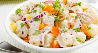 Insalata cremosa ricca non solo patate e carote, ti sazi senza rinunciare a nulla, un secondo diverso dal solito