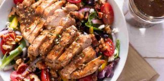 Insalata di pollo con noci e mandorle Ricetta Sprint