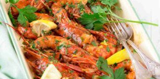 Mazzancolle al forno