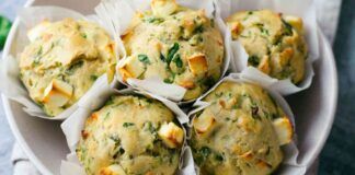 Muffin spinaci e feta