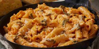 Pasta con crema di peperoni e formaggio Ricetta Sprint