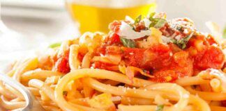 Pasta con pancetta pomodorini e formaggio Ricetta Sprint
