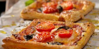 Pizzette di pasta sfoglia con salame e mozzarella Ricetta Sprint
