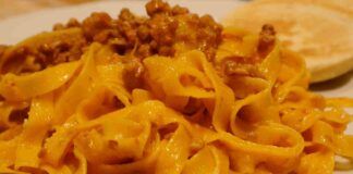 Tagliatelle con ragù di funghi - RicettaSprint