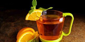 Tisana sgonfia pancia all'arancia