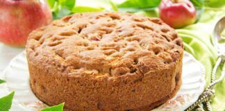 Torta di avena e mele