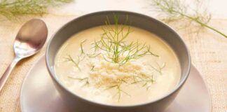 Zuppa di finocchio con formaggio
