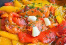 Fai il contorno con i peperoni senza passaggi in forno, teneri e succosi usando solo una padella peperoni in padella tenerissimi e saporiti ricettasprint