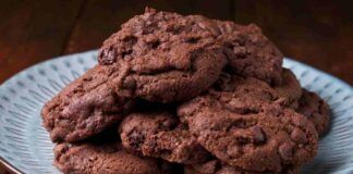 Biscotti al cioccolato di mezzanotte