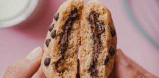 Biscotti di ricotta ripieni di nutella