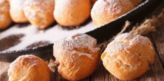 Castagnole morbidissime alla panna