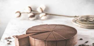 Cheesecake al cioccolato fondente con sale Maldon