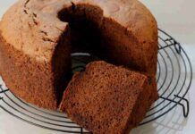 Chiffon cake al cacao senza glutine e lattosio Ricetta Sprint