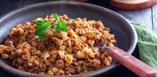 Pasta e lenticchie saporita