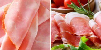 prosciutto cotto prosciutto crudo