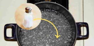 Sale nella pentola con acqua Ricetta Sprint