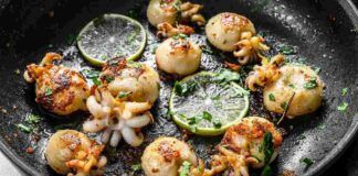 Seppie in padella al limone
