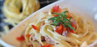 Tagliatelle ragù di pesce spada