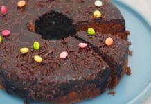 Torta di carnevale al cioccolato