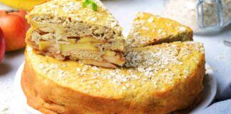 Torta di mele solo albumi e senza zucchero