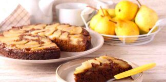 Torta di pere rovesciata al cioccolato Ricetta Sprint
