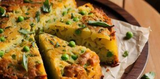 Torta salata di patate e piselli - RicettaSprint