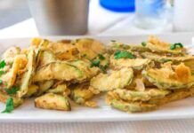 Uova farina e zucchine, li mescolo insieme e faccio un antipastino top; spendo 2 euro Zucchine in pastella