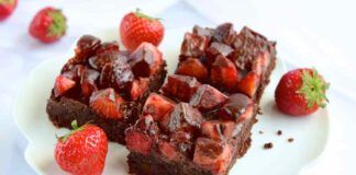 Brownie alle fragole