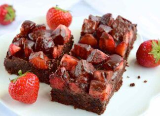 Brownie alle fragole