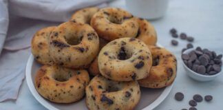 Ciambelline con gocce di cioccolato