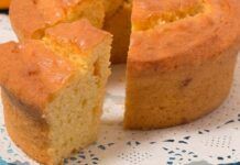 Ciambellone alto e soffice senza lievito o bicarbonato