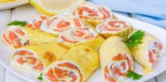 Crespelle salmone e ricotta