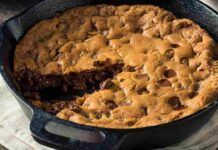 Crumble cookie cake alla nutella