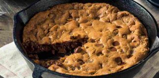 Crumble cookie cake alla nutella