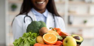 Donna dieta vegetale