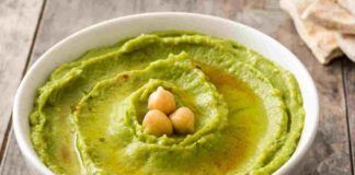 Hummus di avocado e ceci