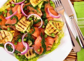 Insalata di salmone con zucchine Ricetta Sprint